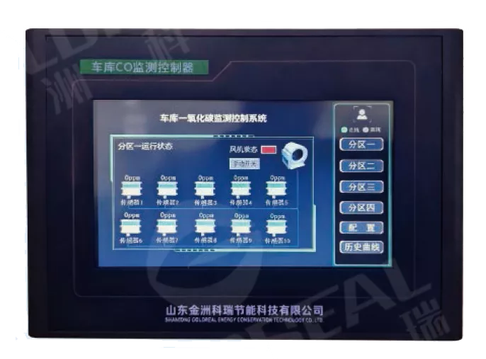 车库一氧化碳智能监测控制器
